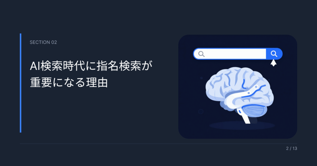 AI検索時代に指名検索が重要になる理由
