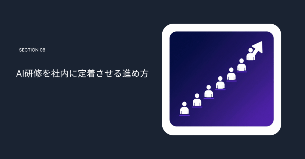 AI研修を社内に定着させる進め方