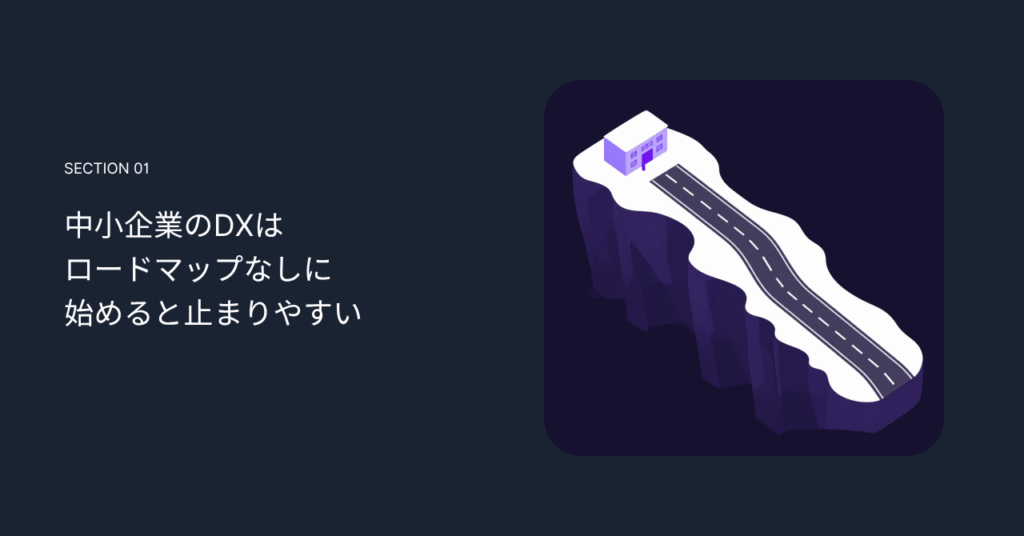 中小企業のDXはロードマップなしに始めると止まりやすい